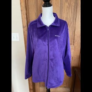 XXL 2X Columbia Purple Thermal Heat Zip Up